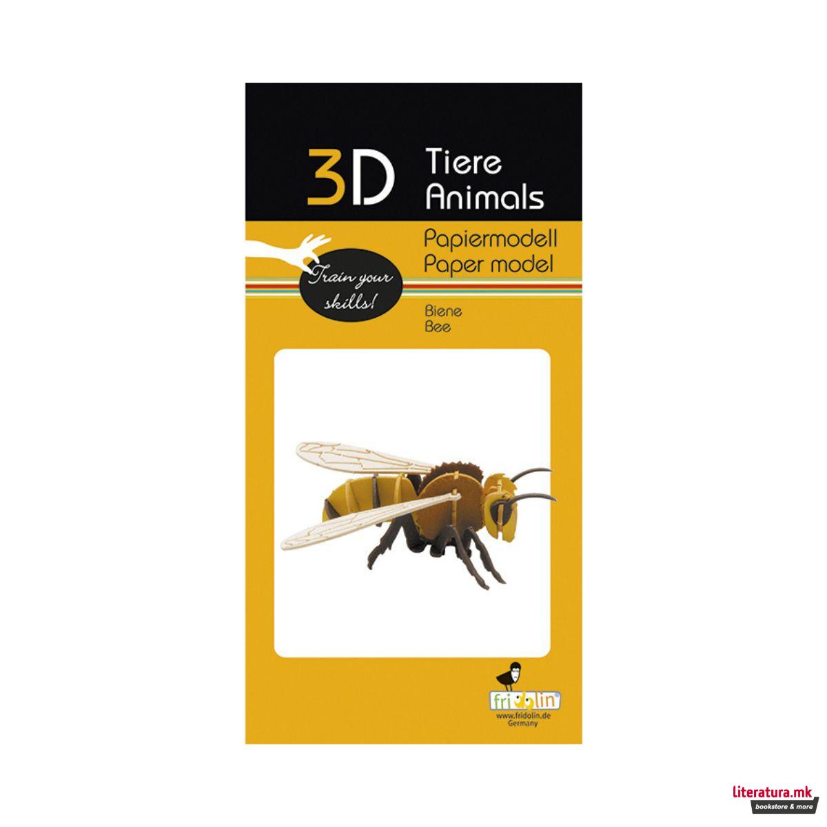 3Д модел од хартија, Пчела