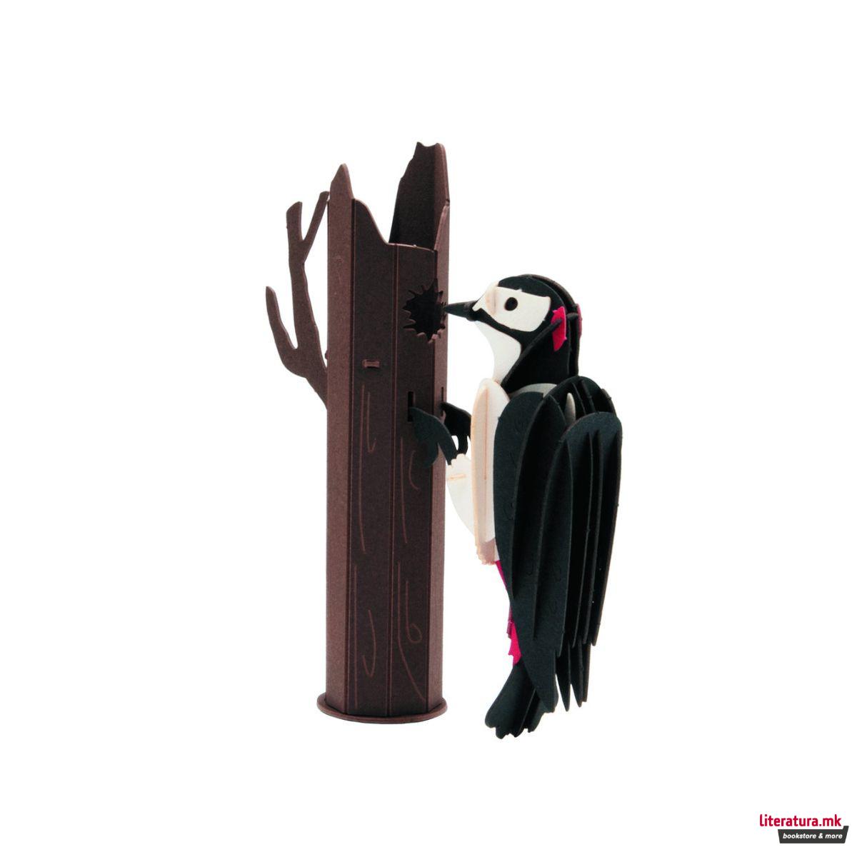 3Д модел од хартија, Клукајдрвец 