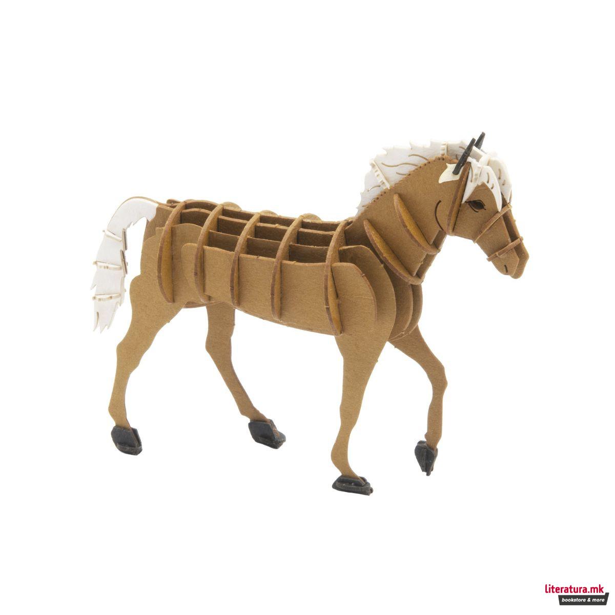 3Д модел од хартија, Коњ - Хафлингер 