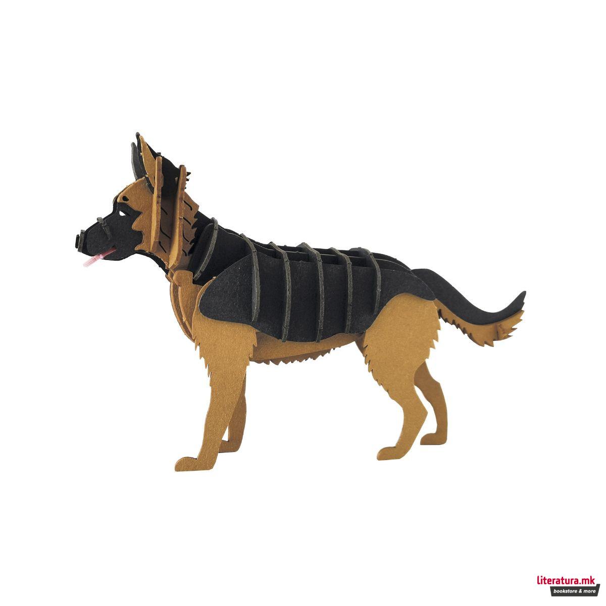 3Д модел од хартија, Куче - Германски овчар 