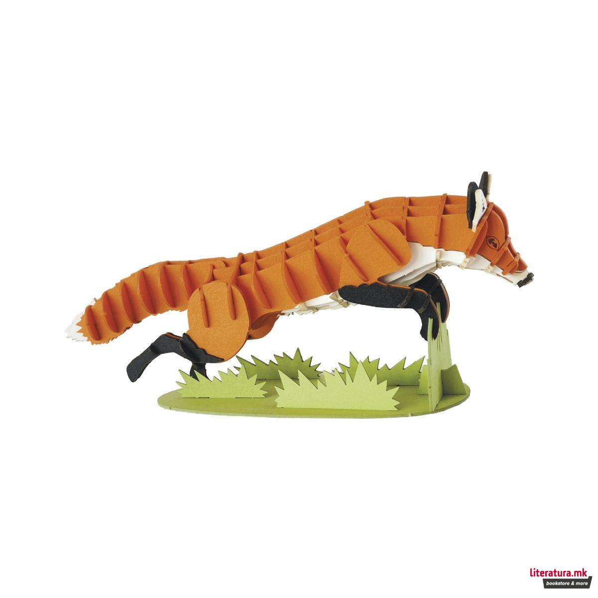 3Д модел од хартија, Лисица 