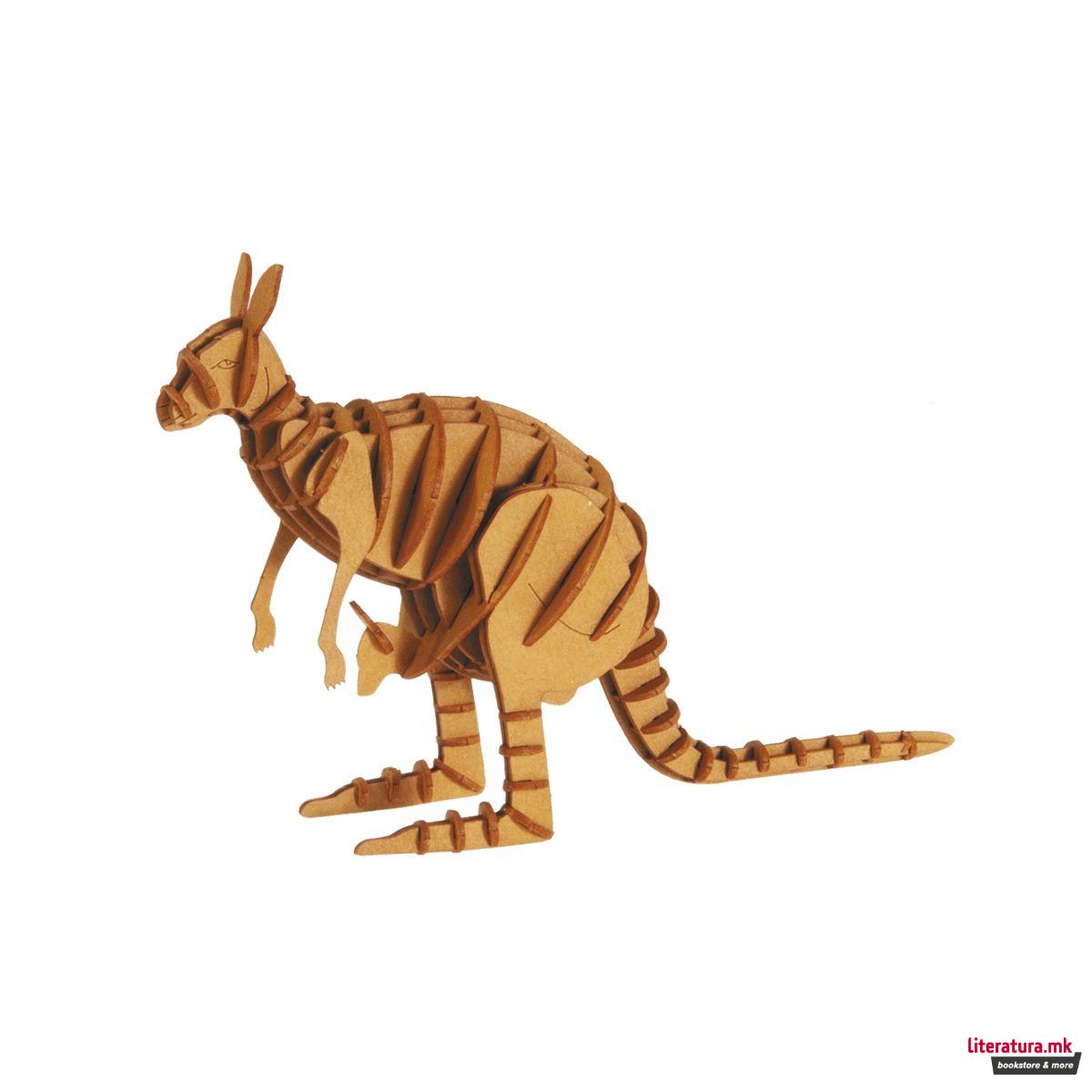 3Д модел од хартија, Кенгур 