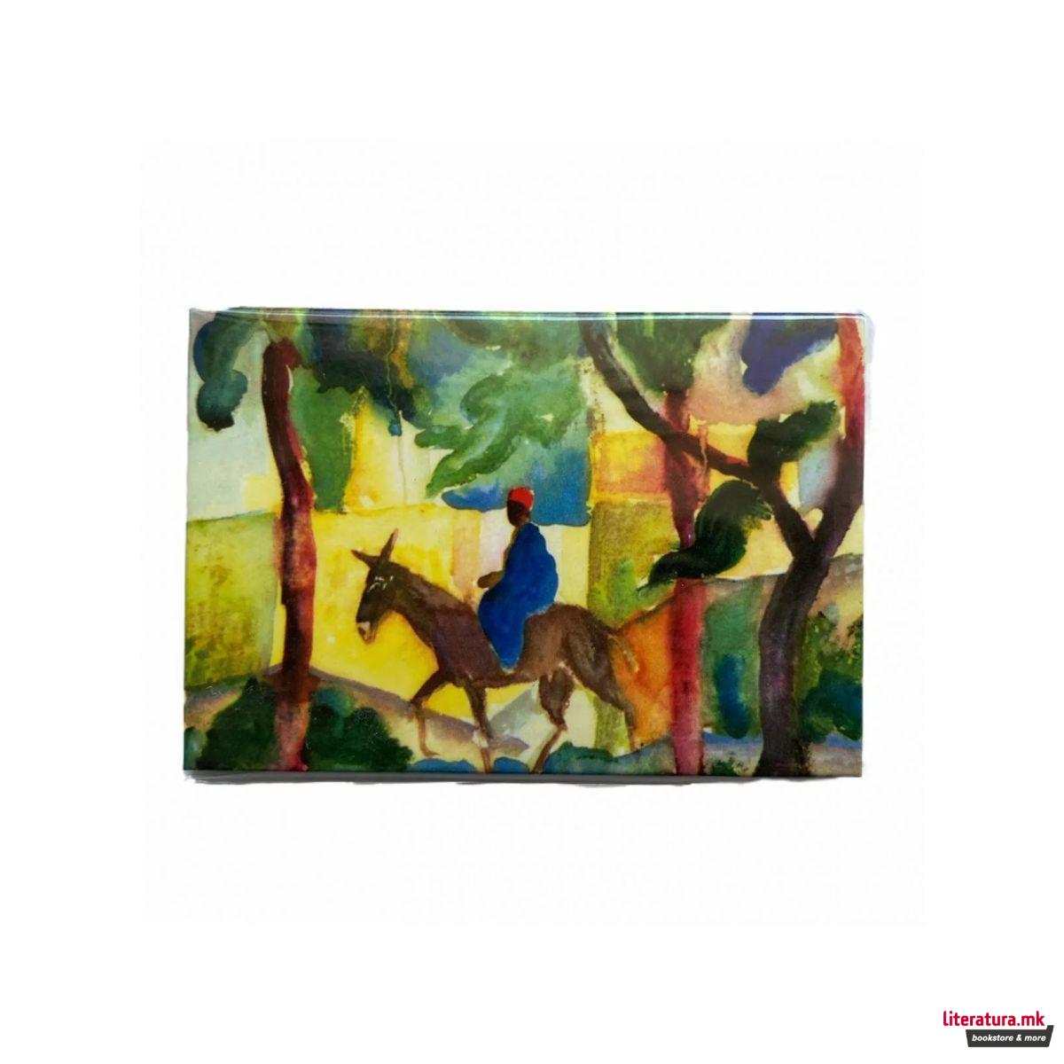 Магнет, August Macke - Donkey Rider 
