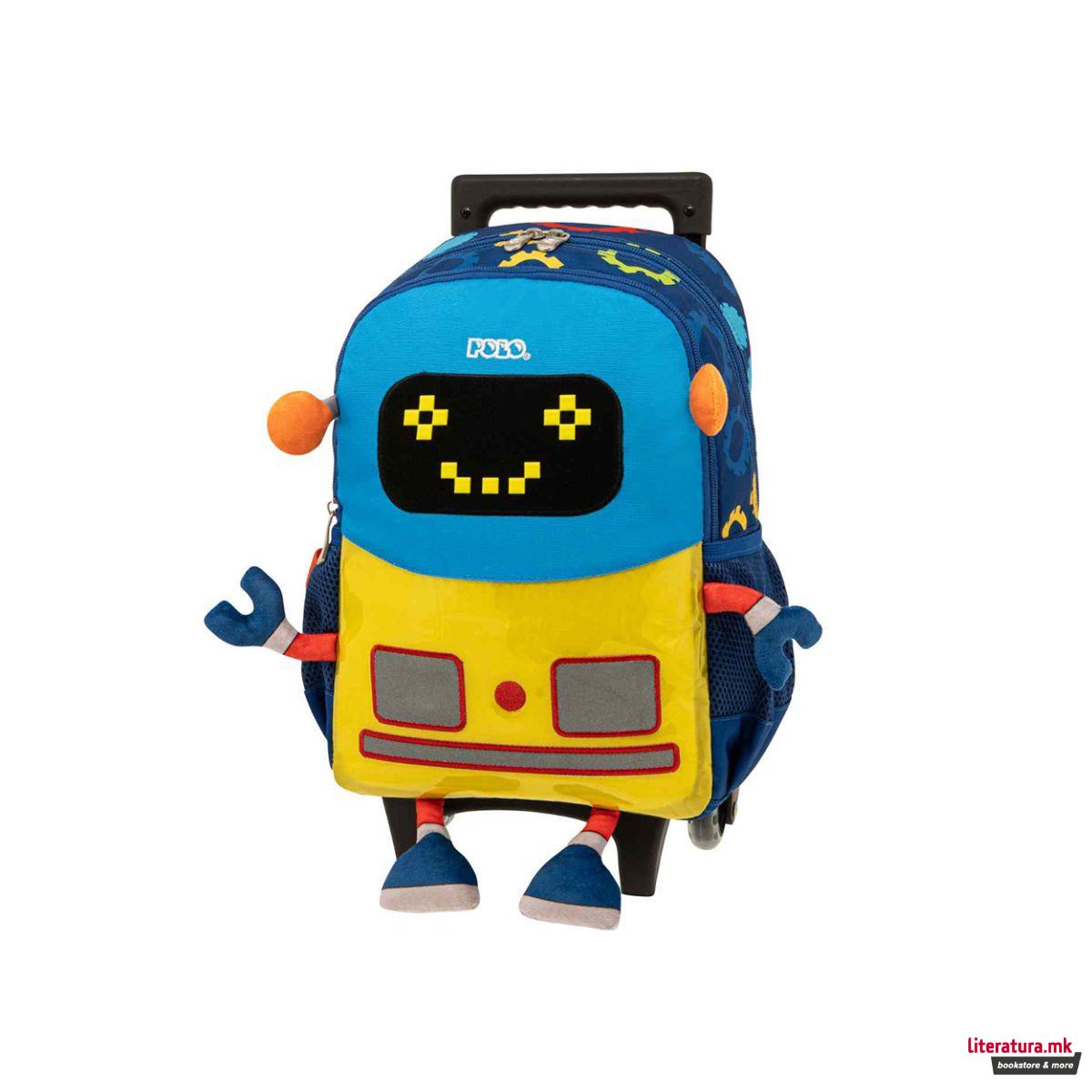 Детски ранец со тркалца, Los Ninos, Robot 