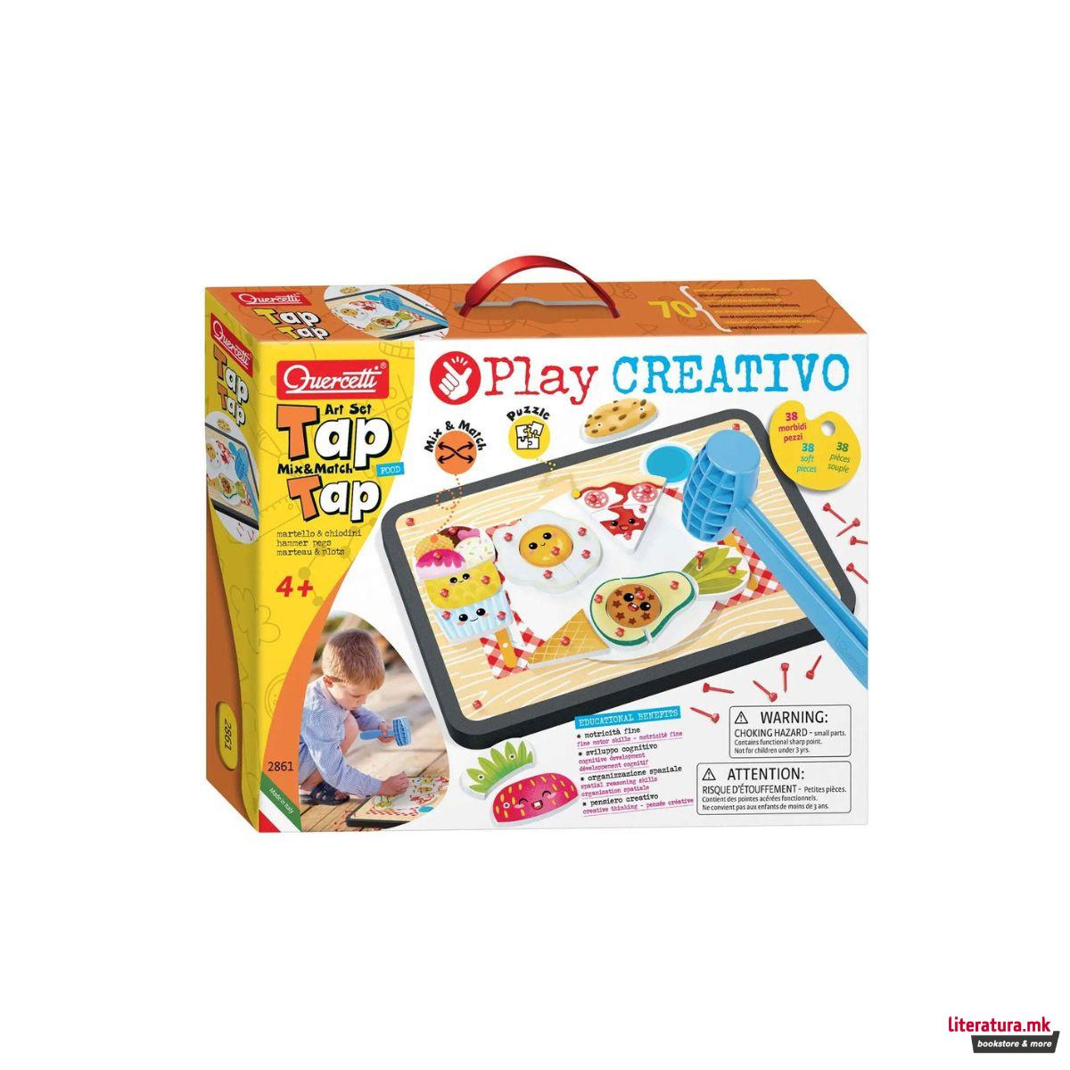 Креативен сет, Play Creativo - Tap Tap Food (Mix & Match) 