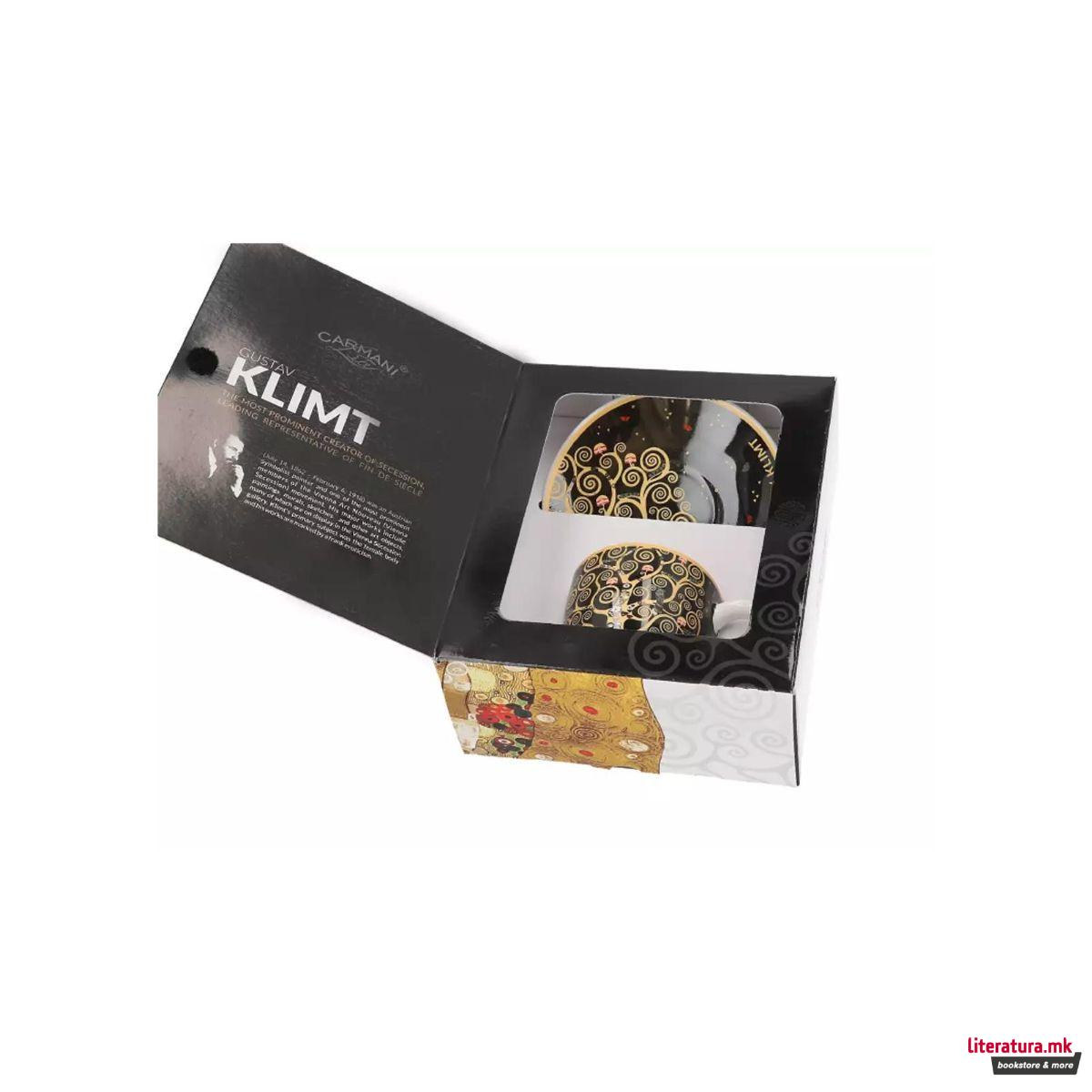 Шолја за еспресо со тацна, Gustav Klimt - Tree of Life 