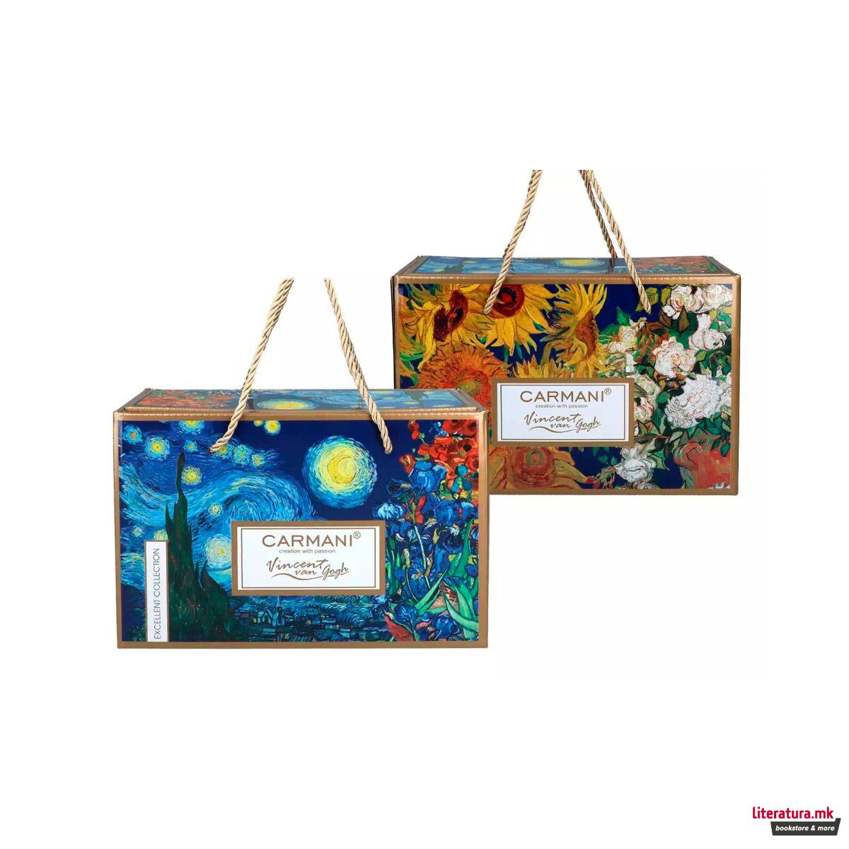 Шолја за еспресо Vanessa со тацна, Vincent Van Gogh - Starry Night 