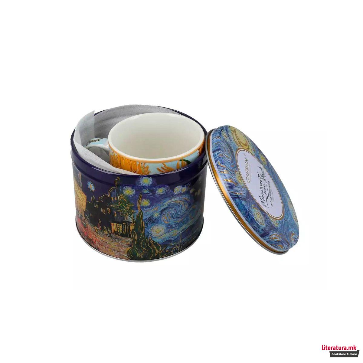 Шолја во метална кутија, Vincent Van Gogh - Sunflowers 