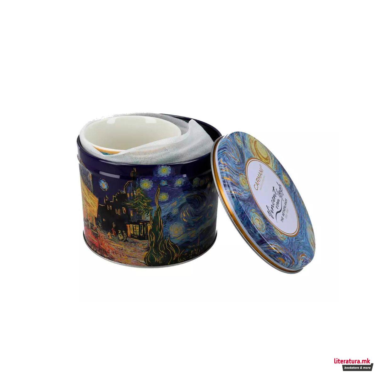 Шолја во метална кутија, Vincent Van Gogh - Almond Blossom 