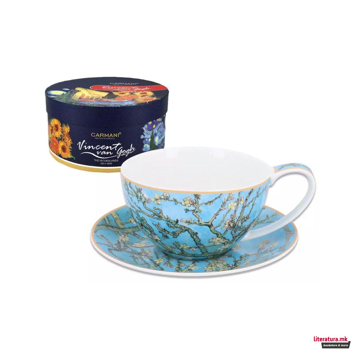 Шолја со тацна, Vincent Van Gogh - Almond Blossom 