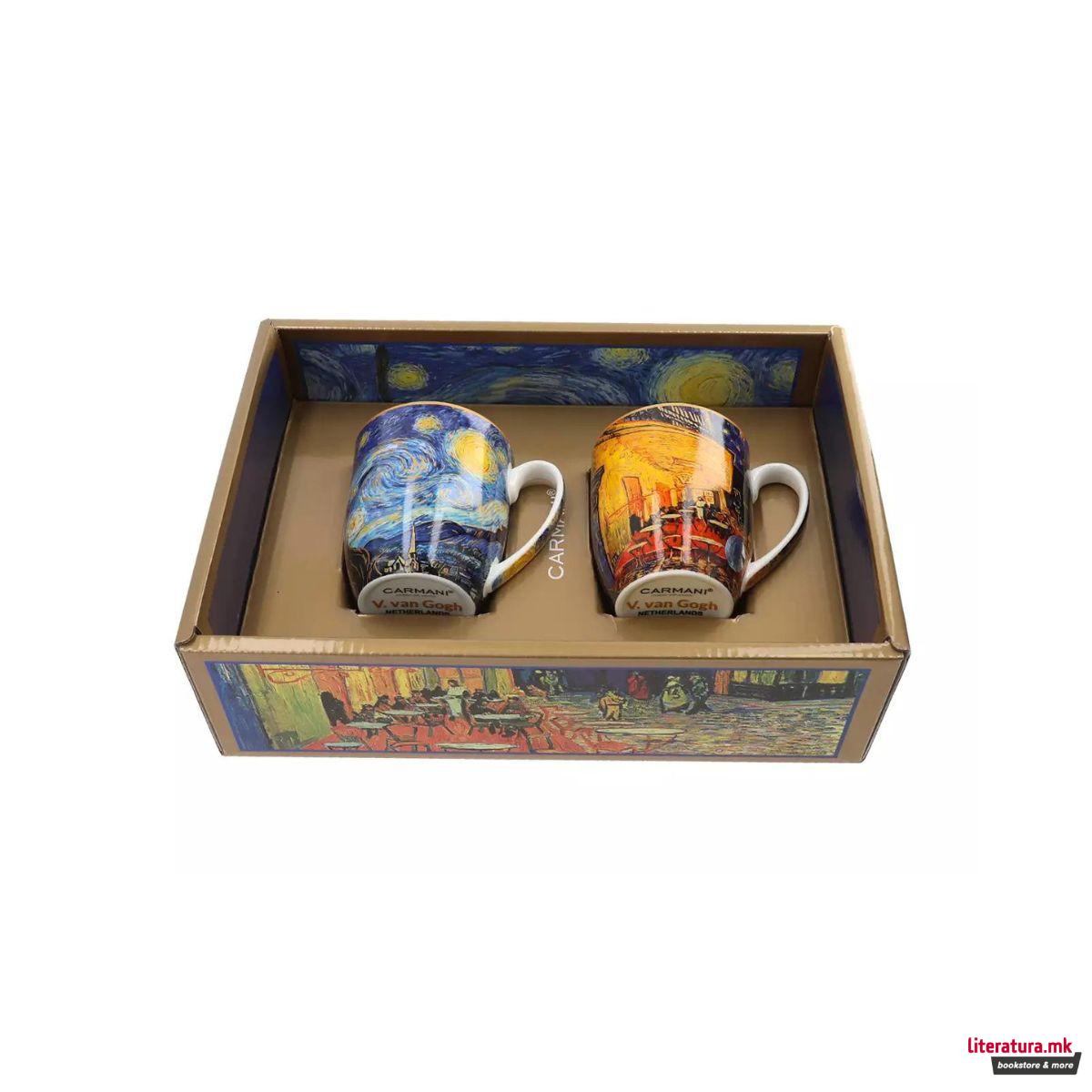 Сет од 2 шолји, Van Gogh - Starry Night & Café Terrace at Night 