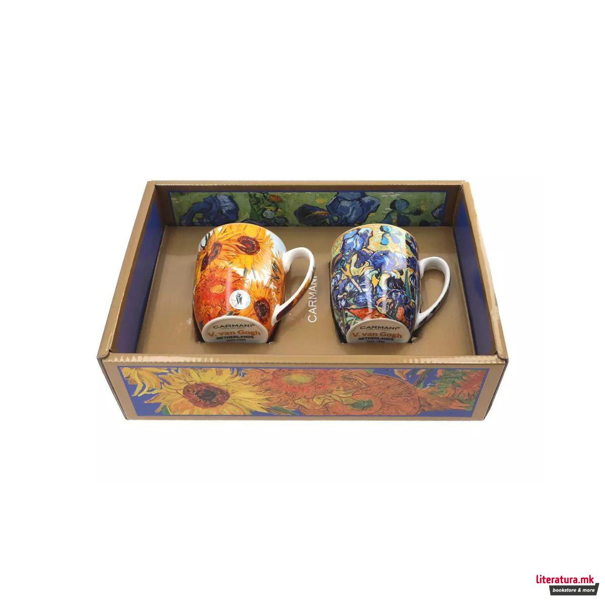 Сет од 2 шолји, Van Gogh - Sunflowers & Irises