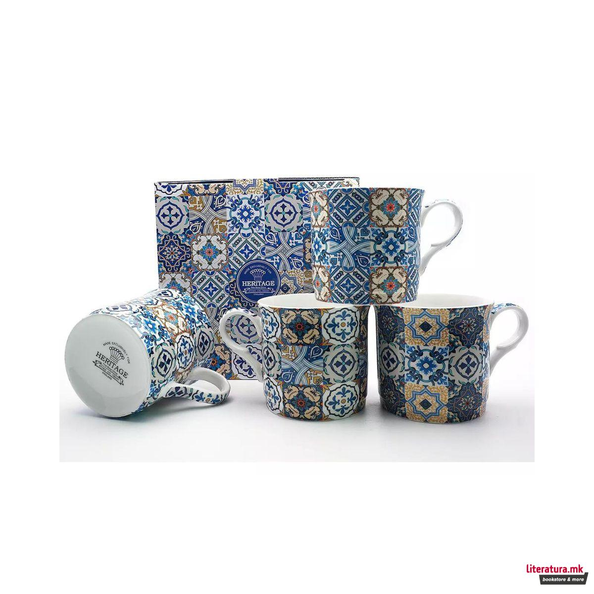 Сет од 4 шолји, Azulejo