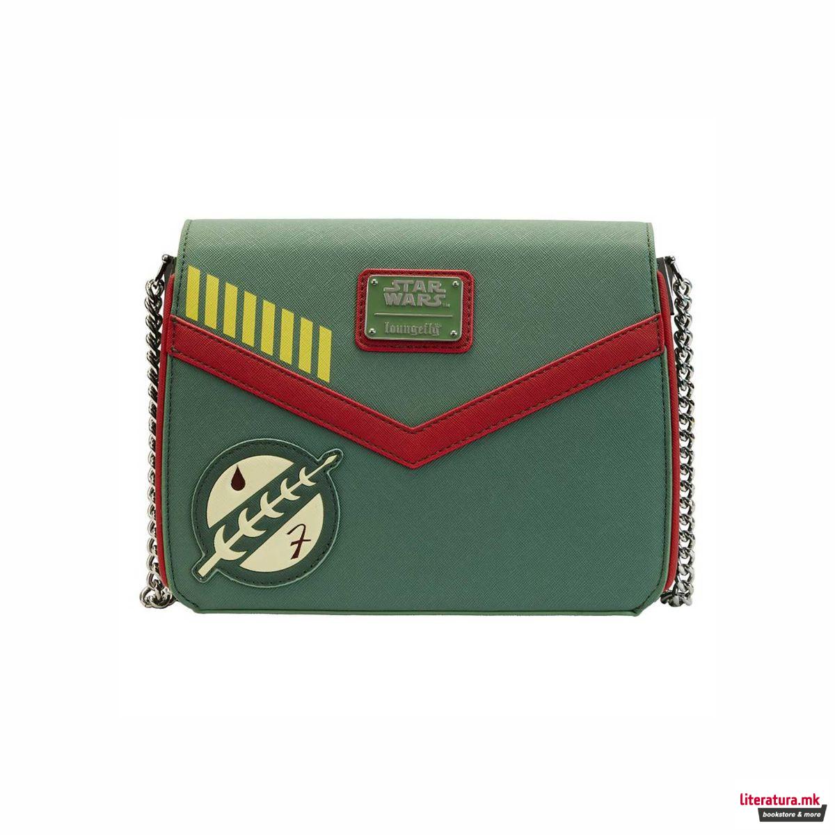 Чанта за на рамо, Loungefly, Star Wars - Boba Fett 