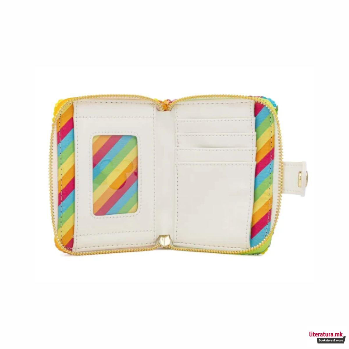 Новчаник, Loungefly, Disney - Sequin Rainbow 