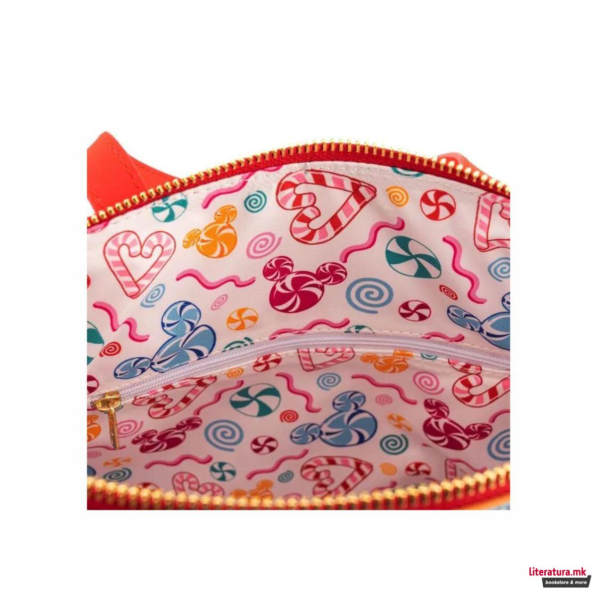 Чанта за на рамо, Loungefly, Disney - Gingerbread Mickey & Minnie 