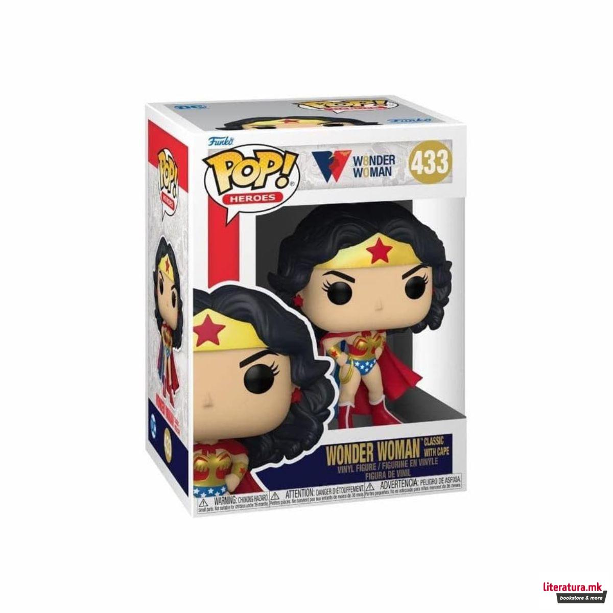 Фигура, Pop! Heroes, DC: Wonder Woman Classic w/cape 