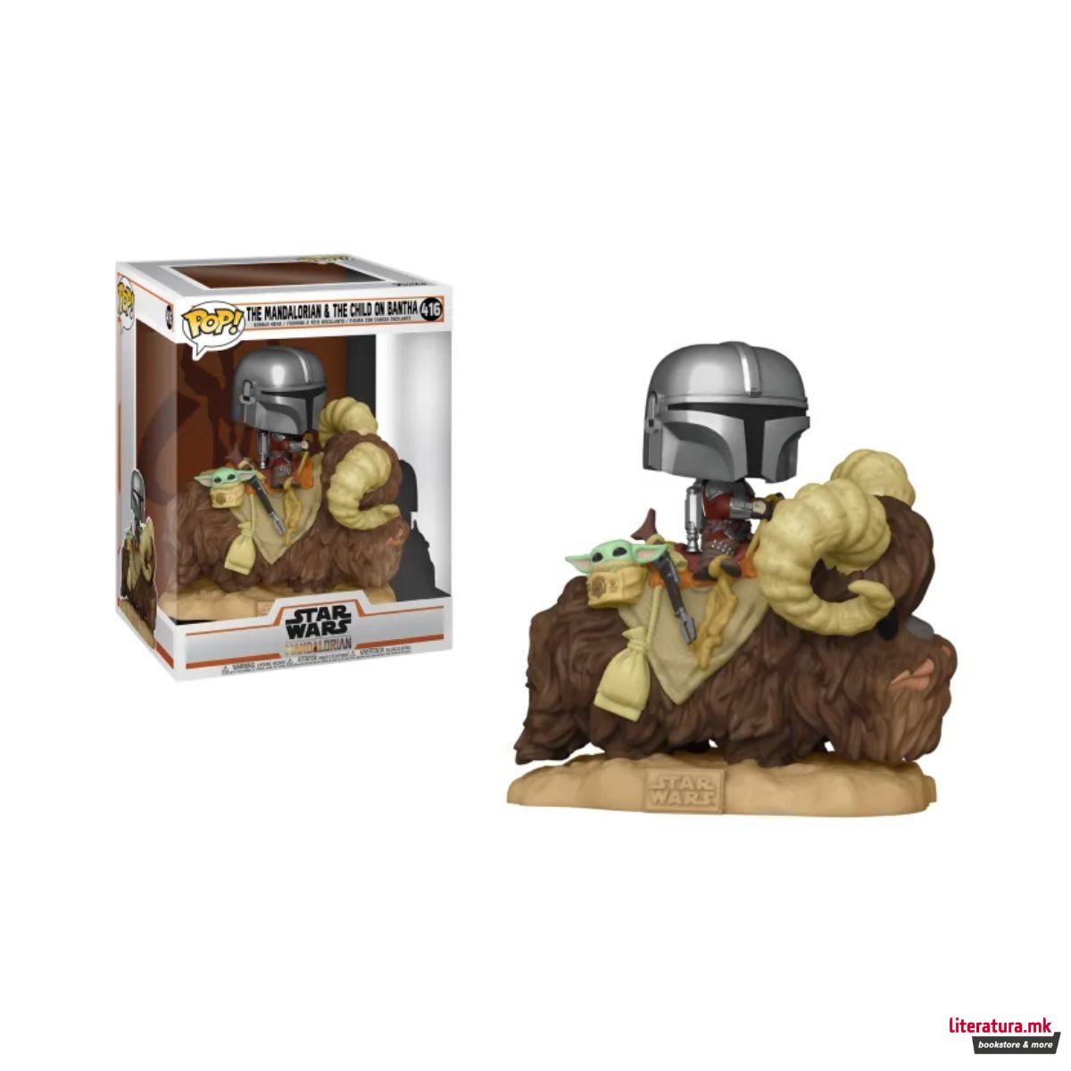Фигура, Pop! Deluxe, The Mandalorian- The Mandalorian and The Child on Bantha
