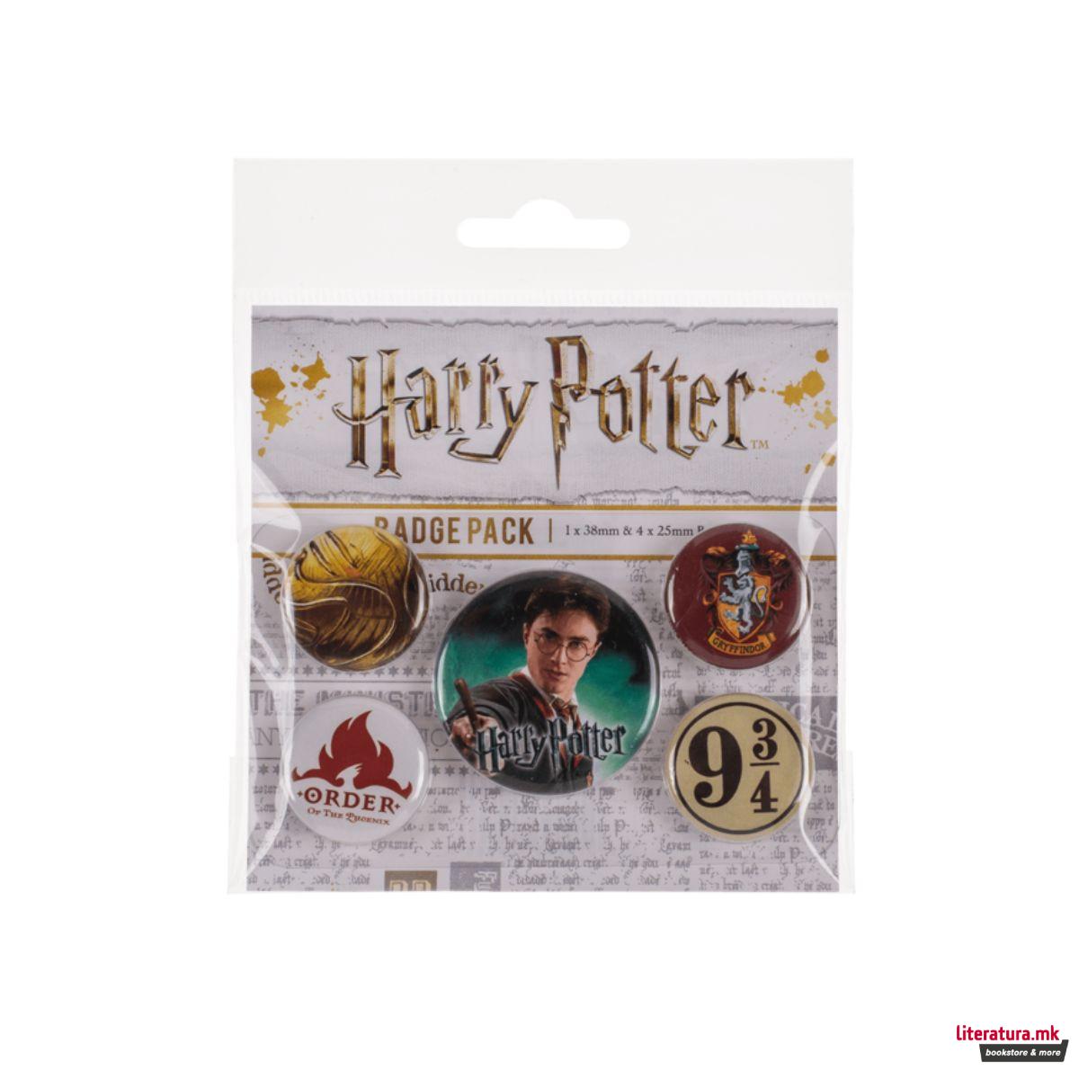 Сет од 5 беџови - Harry Potter 