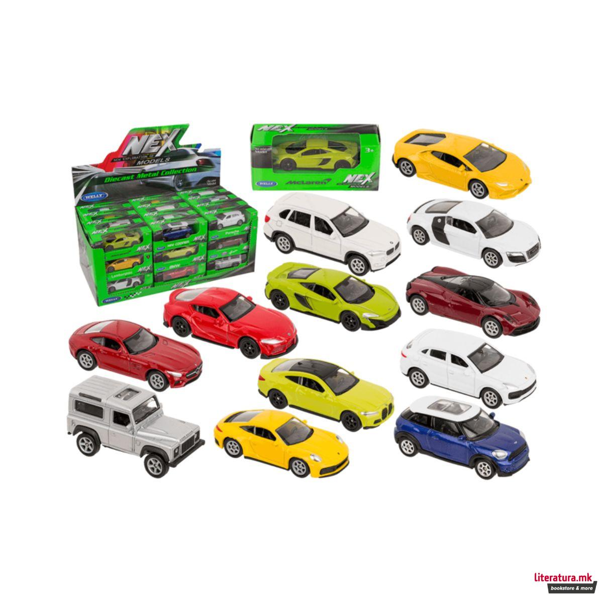 Метални автомобилчиња, NEX, 12 дизајни 