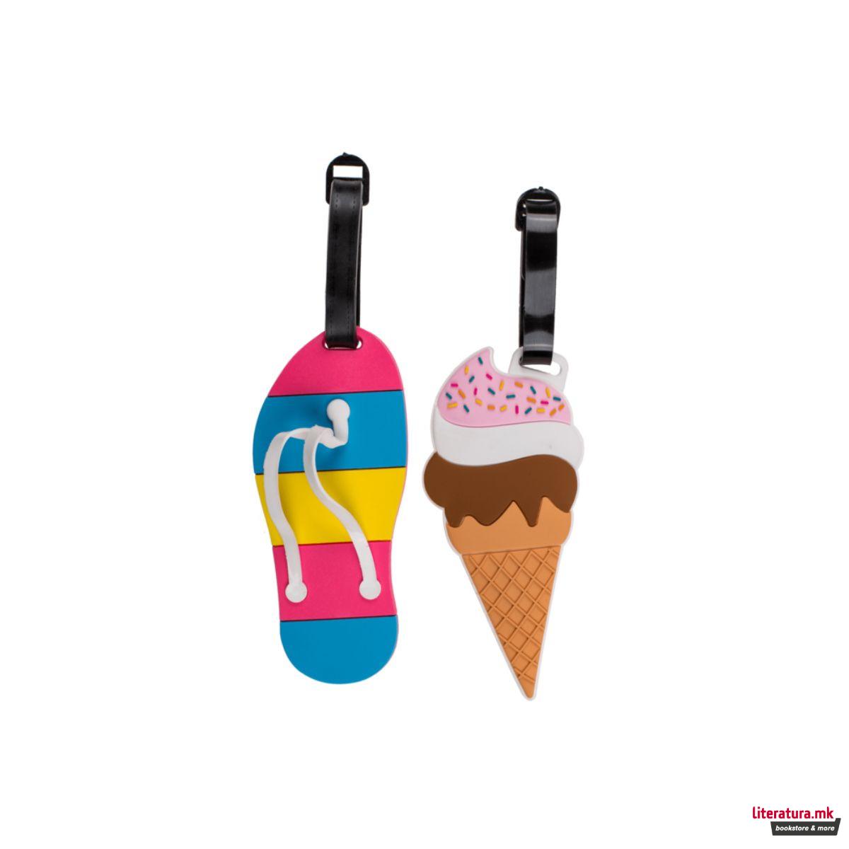 Пластичен таг за багаж, Fancy Collection, 12 дизајни 