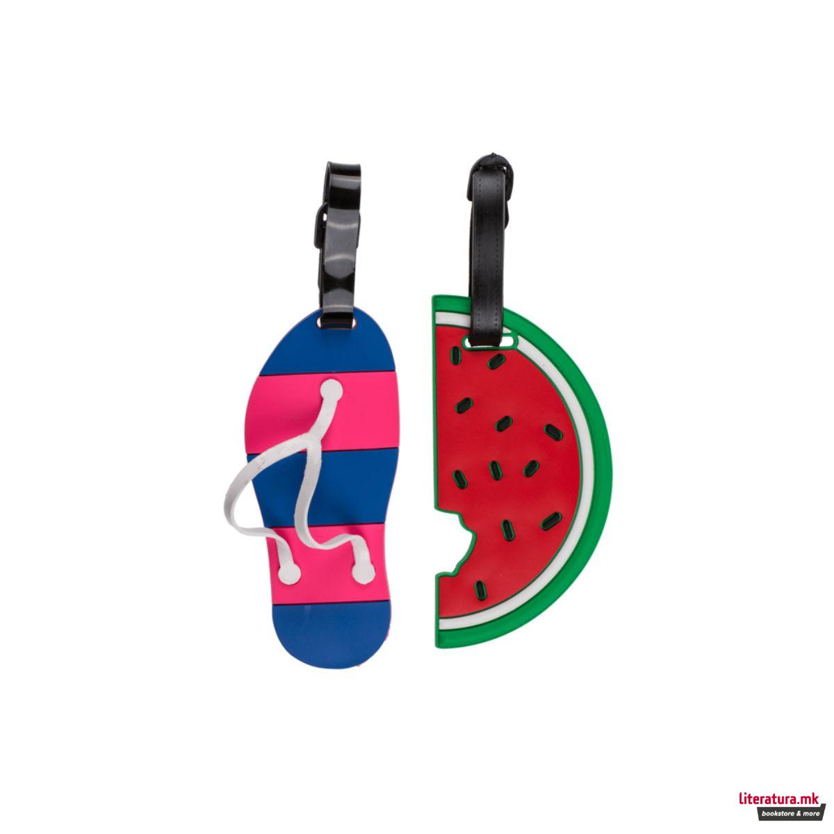 Пластичен таг за багаж, Fancy Collection, 12 дизајни 