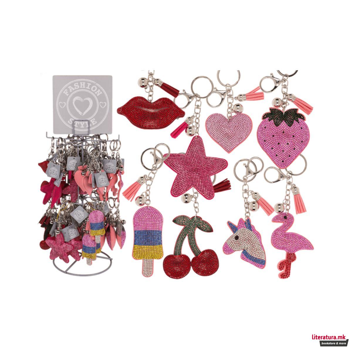 Приврзок за клучеви, Tropical Sequins, 8 дизајни 