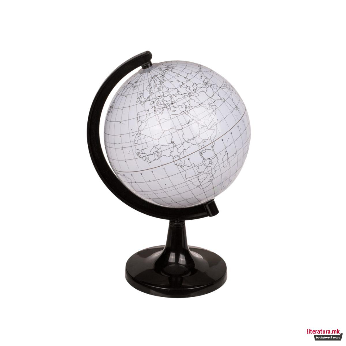 Глобус за боење + 4 маркери