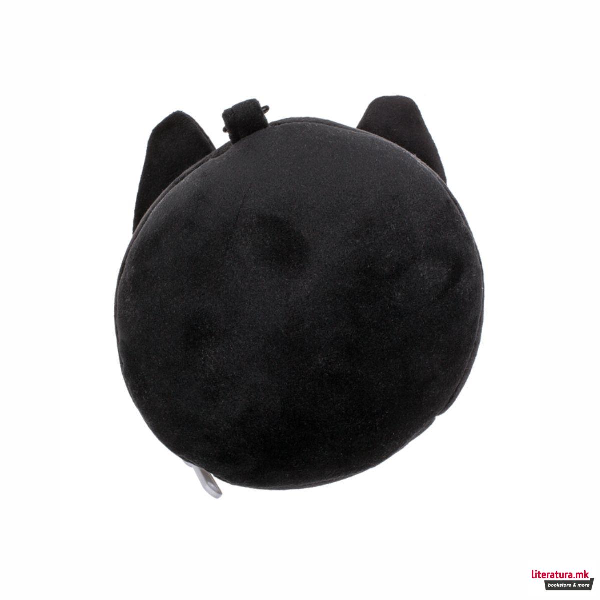 Детска плишана перница за патување со маска за очи - Маче 