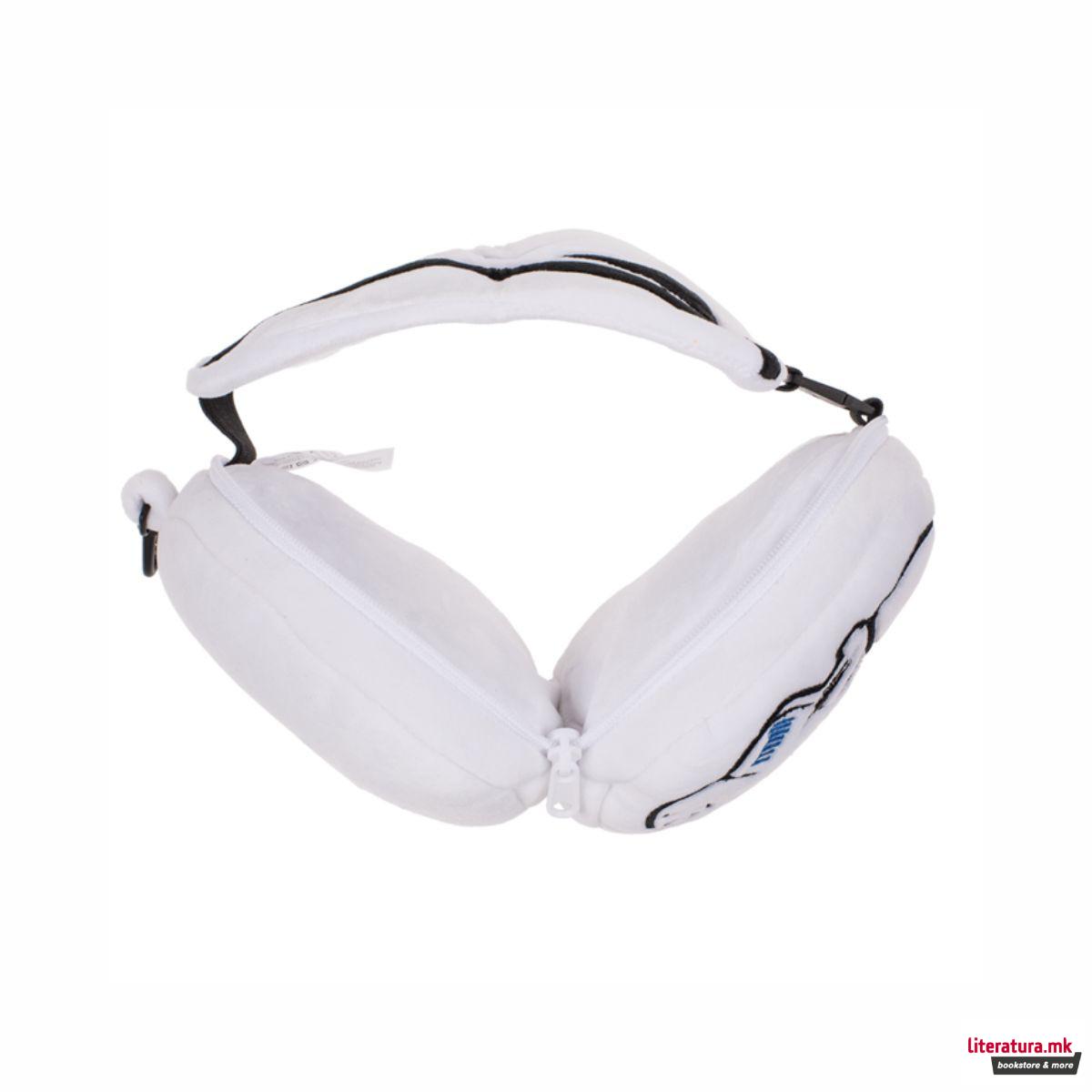 Детска плишана перница за патување со маска за очи - Stormtrooper 