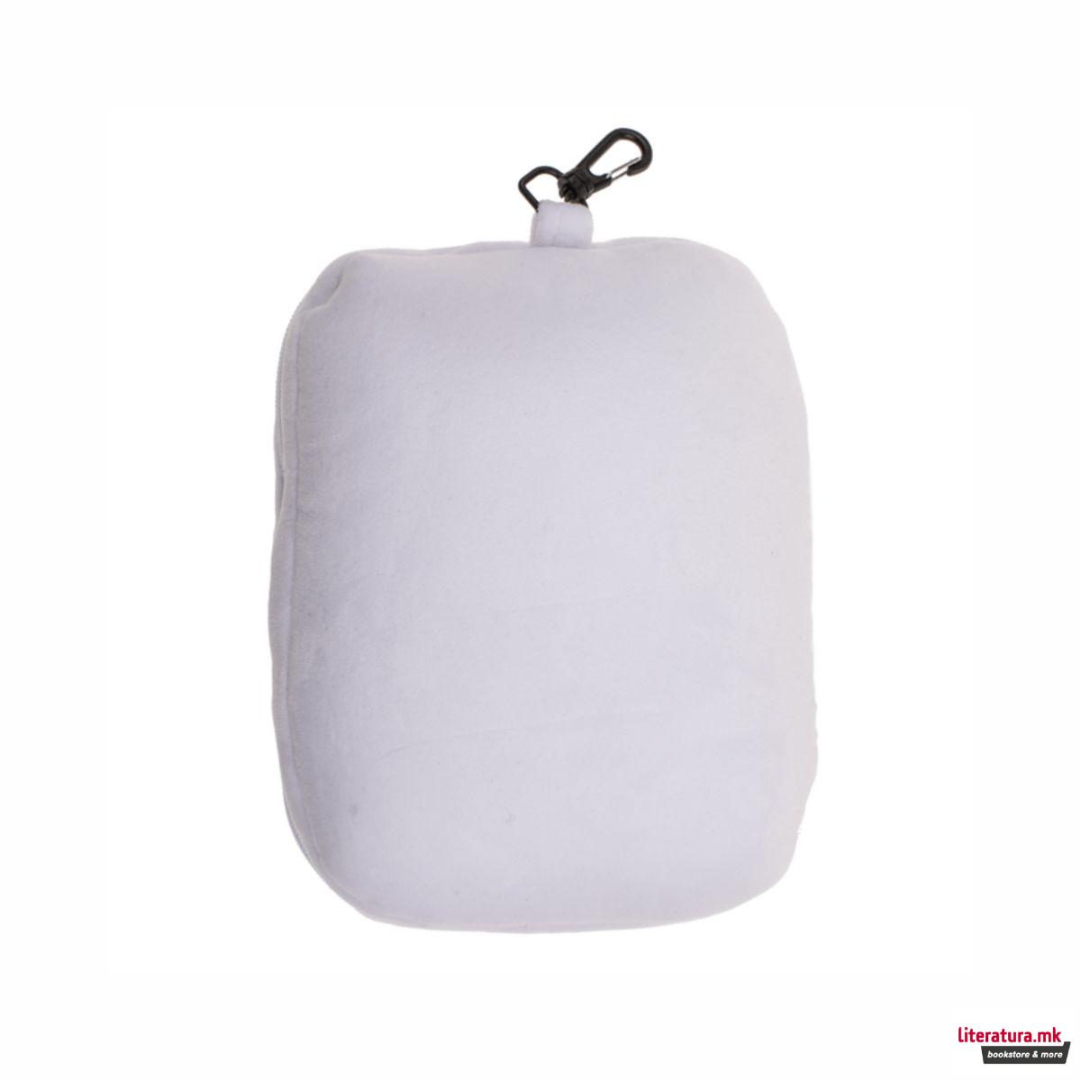 Детска плишана перница за патување со маска за очи - Game Over