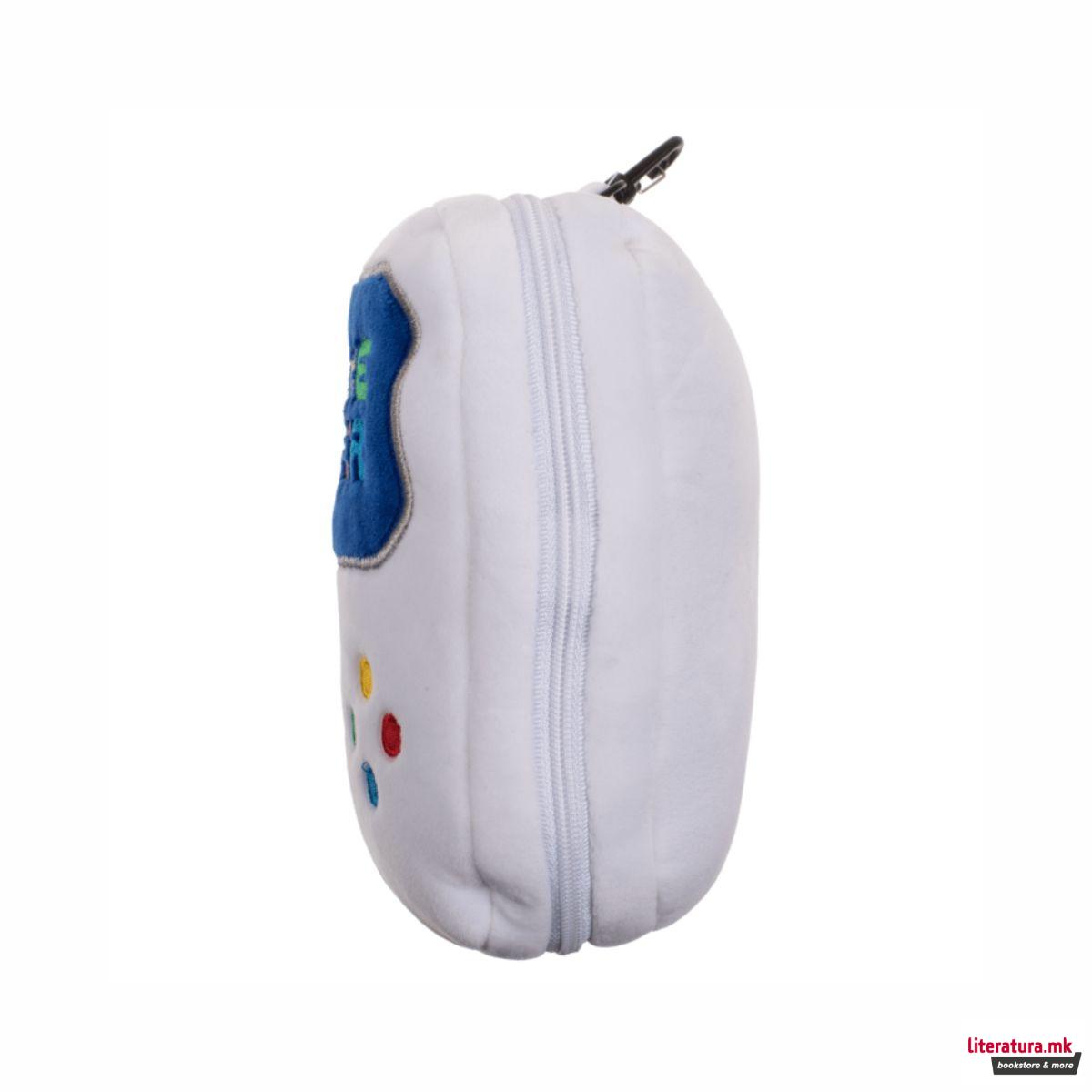 Детска плишана перница за патување со маска за очи - Game Over