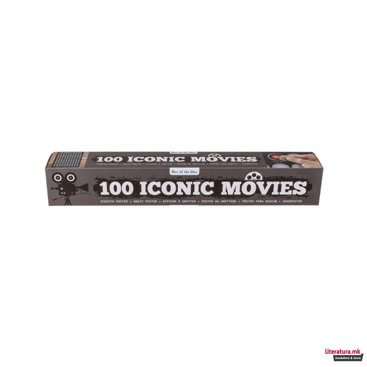 Постер за гребење - 100 Iconic Movies, 42 x 60 cm 