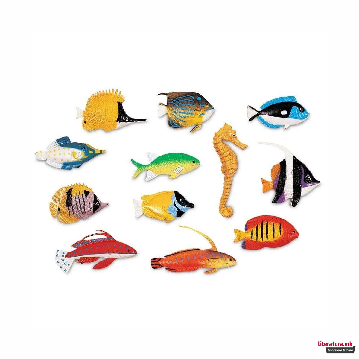 Сет фигури во тегличка - Риби, Fun Fish Counters, 1/60 