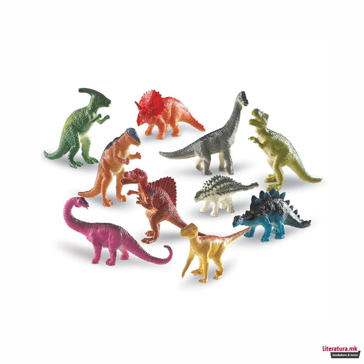 Сет фигури во тегличка - Диносауруси, Dinosaur Counters, 1/60 