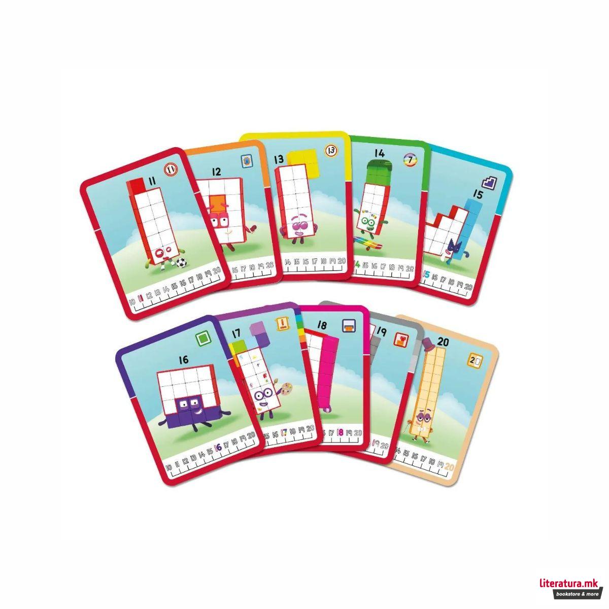 Сет со математички активности, MathLink® Cubes Numberblocks 11-20 