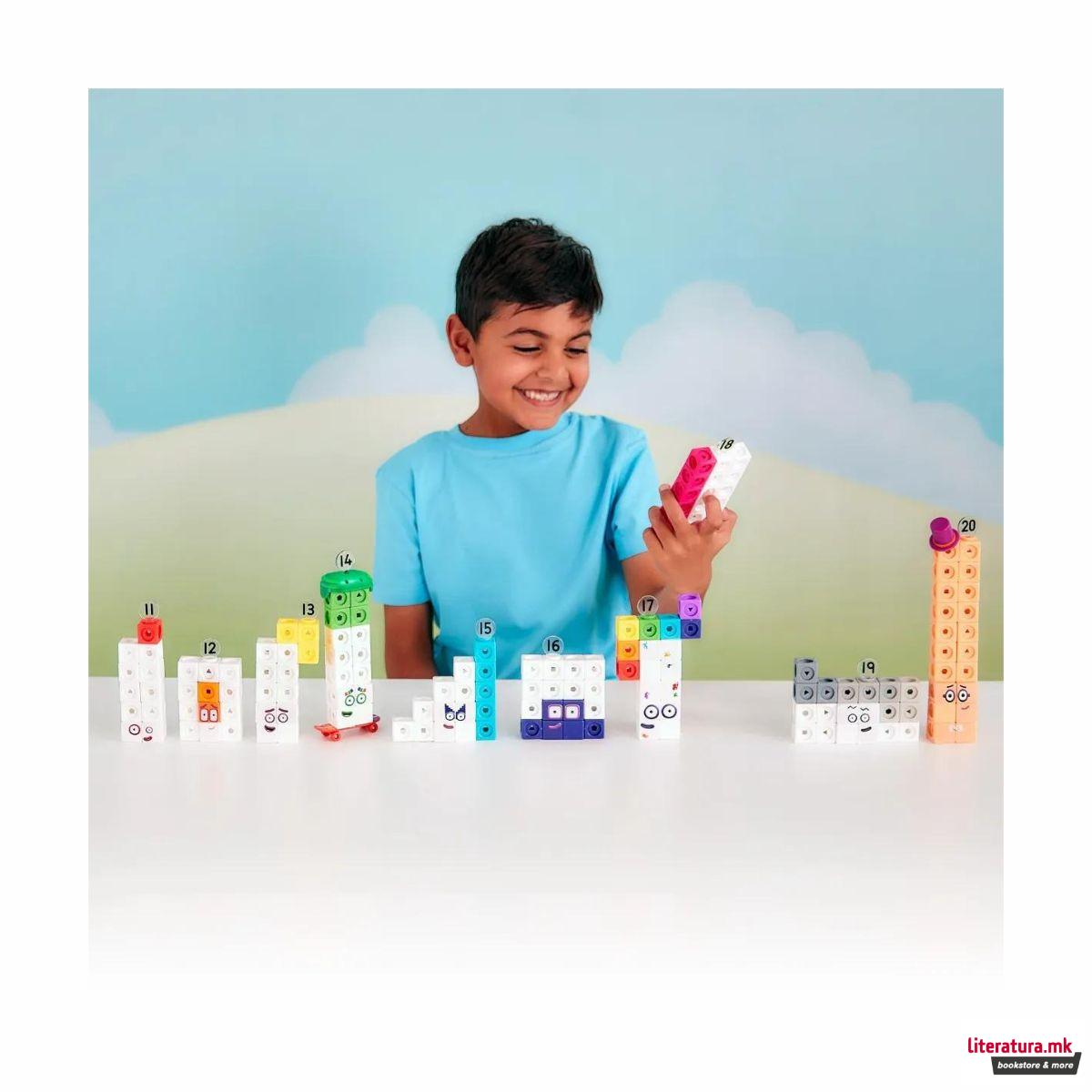 Сет со математички активности, MathLink® Cubes Numberblocks 11-20 