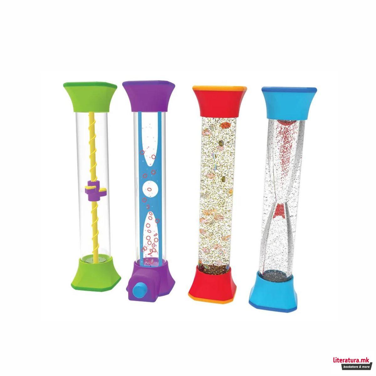 Сетилни туби, Sensory Fidget Tubes, сет од 4 