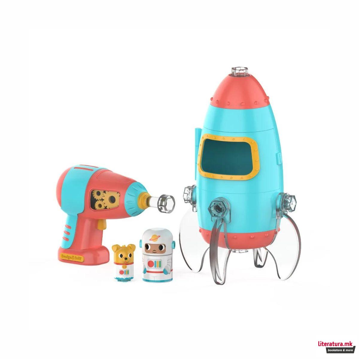 СТЕМ-сет - Ракета, Design & Drill® Bolt Buddies® Rocket 