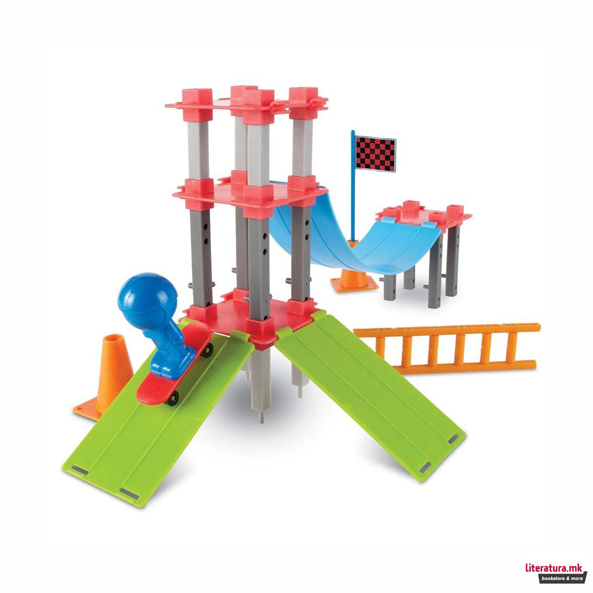 Сет за градба - Скејт-парк, Skate Park Engineering & Design Building Set 
