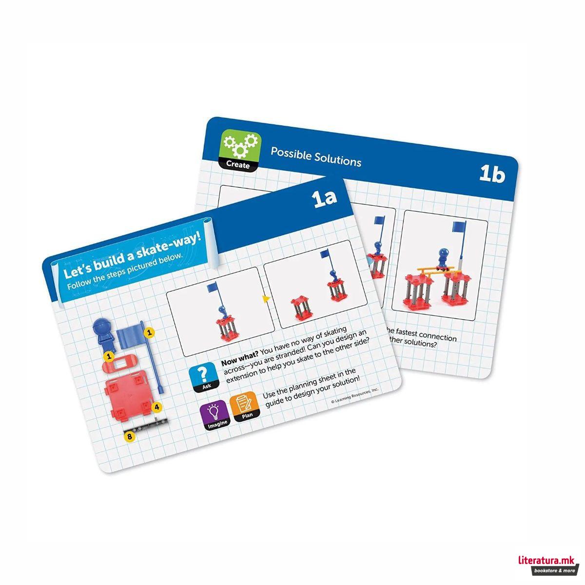 Сет за градба - Скејт-парк, Skate Park Engineering & Design Building Set 