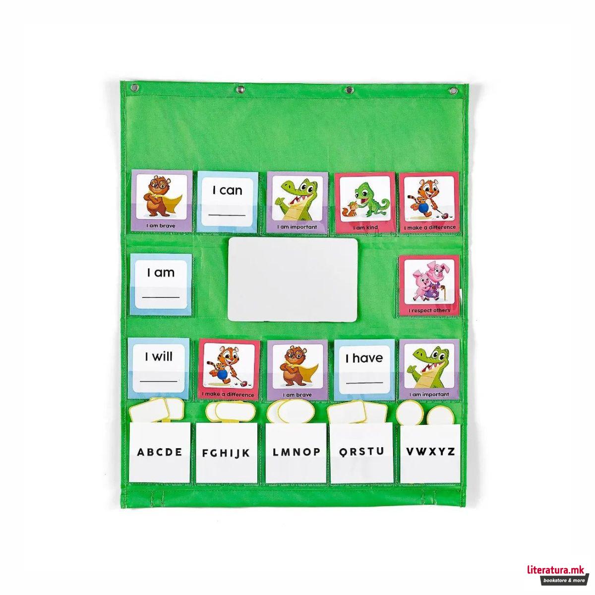 Интерактивен постер - Афирмации, Daily Affirmations Pocket Chart 