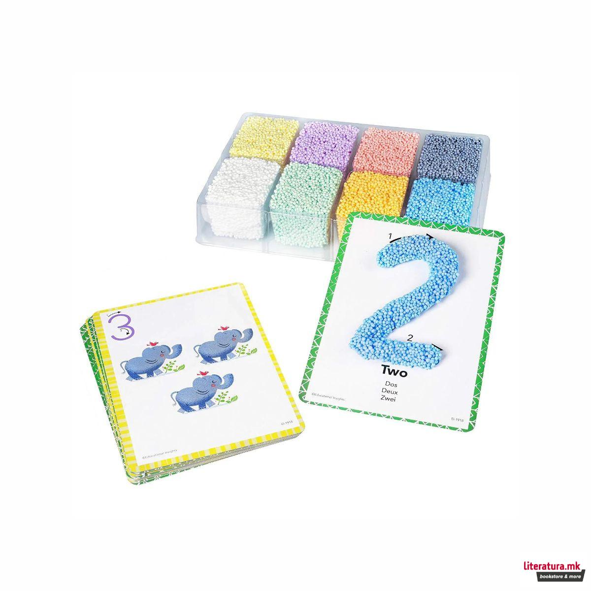 Сет за моделирање и учење - Бројки, Playfoam® Shape & Learn Number Set 