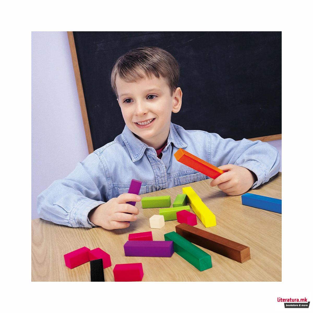 Сет математички коцки - Дропки, Fraction Tower® Cubes - Equivalency Set® 