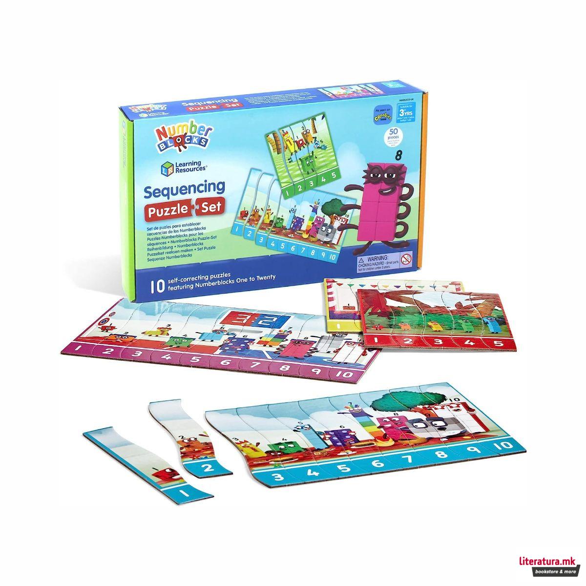 Сет едукативни сложувалки, Numberblocks: Sequencing 