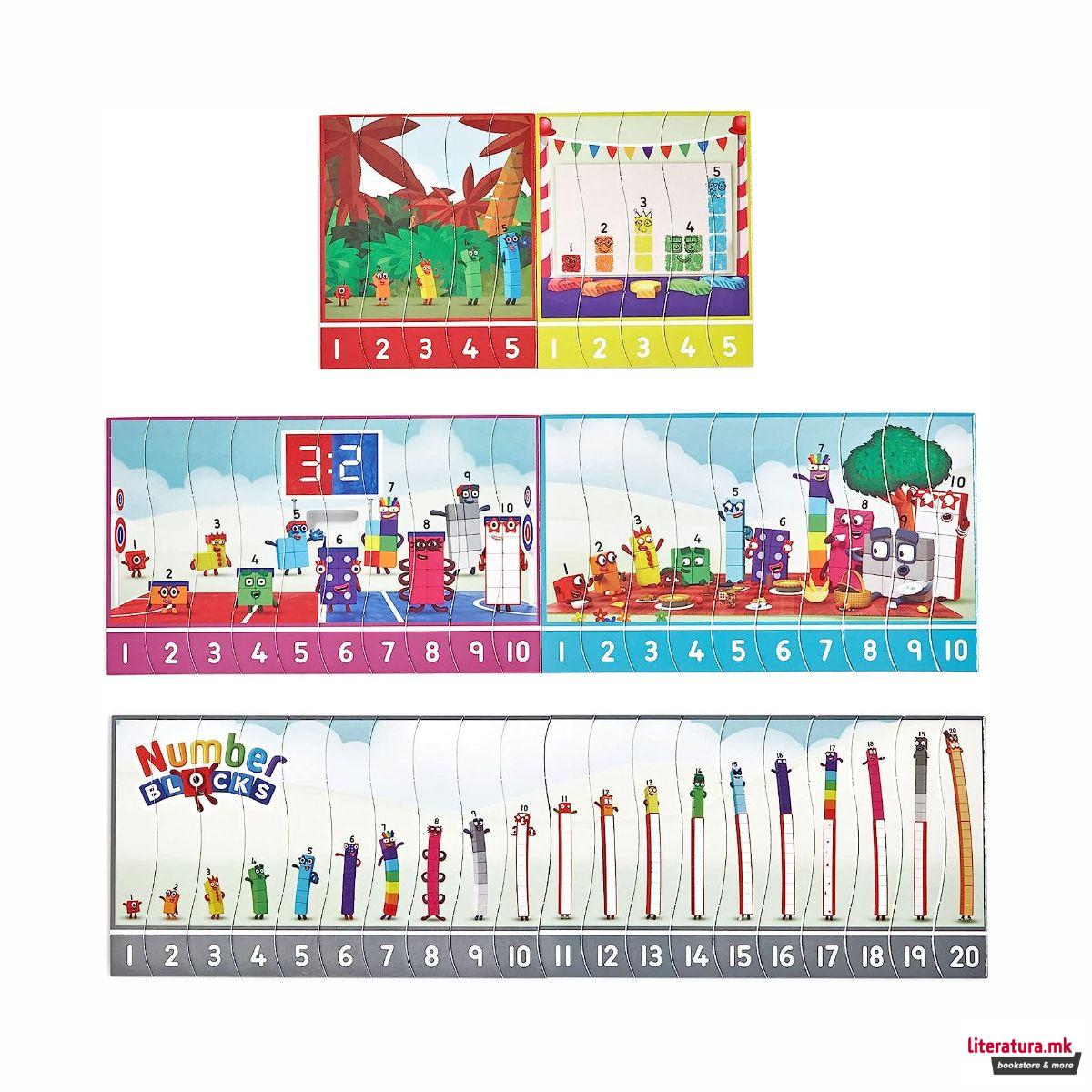 Сет едукативни сложувалки, Numberblocks: Sequencing 