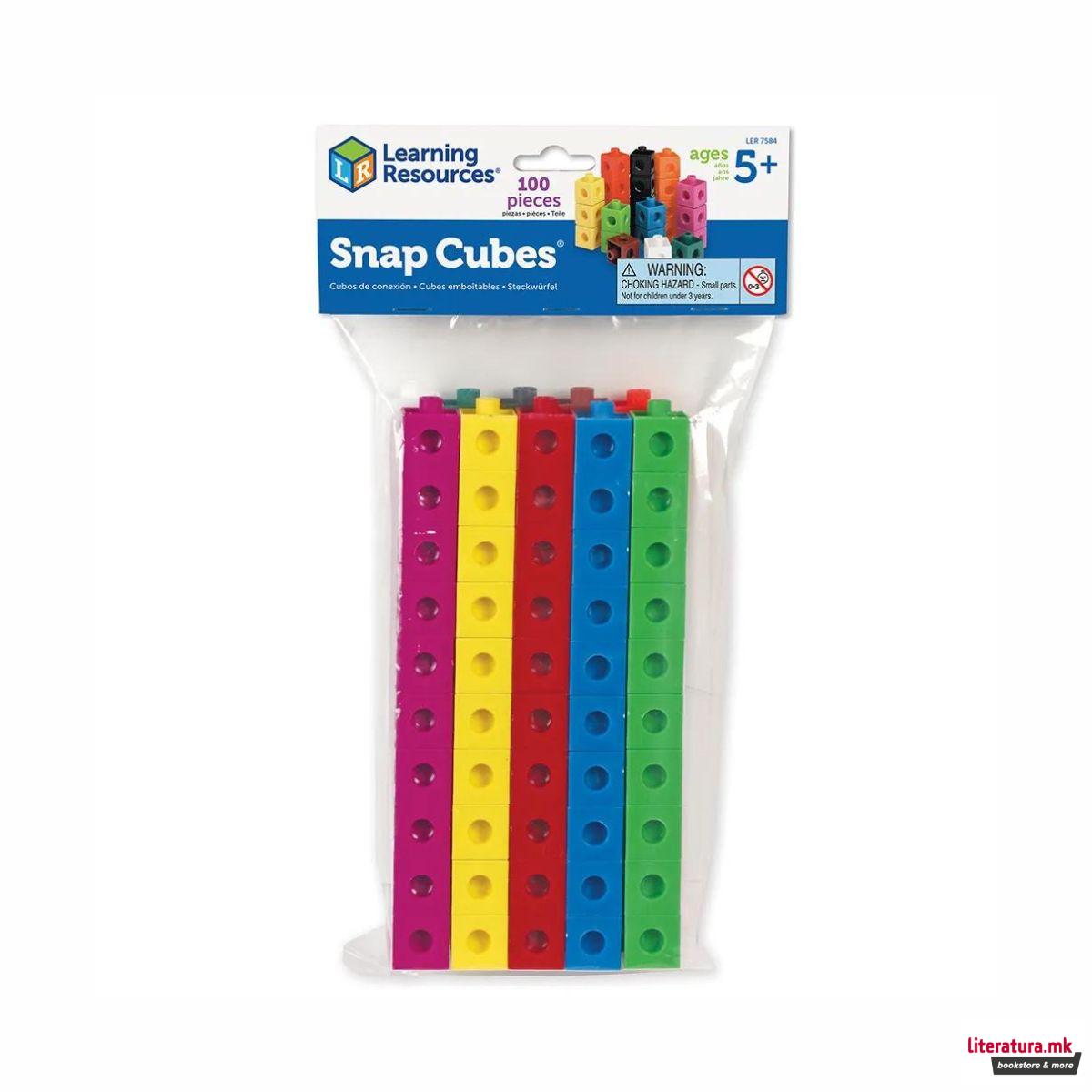 Едукативни коцки, Snap Cubes®, 1/100 