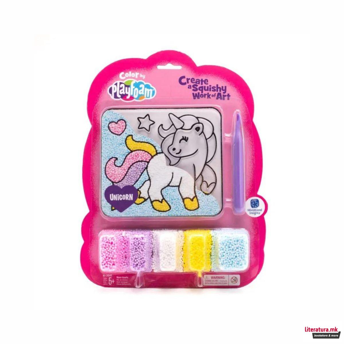 Пена за моделирање - боенка, Colour by Playfoam® - Еднорог 