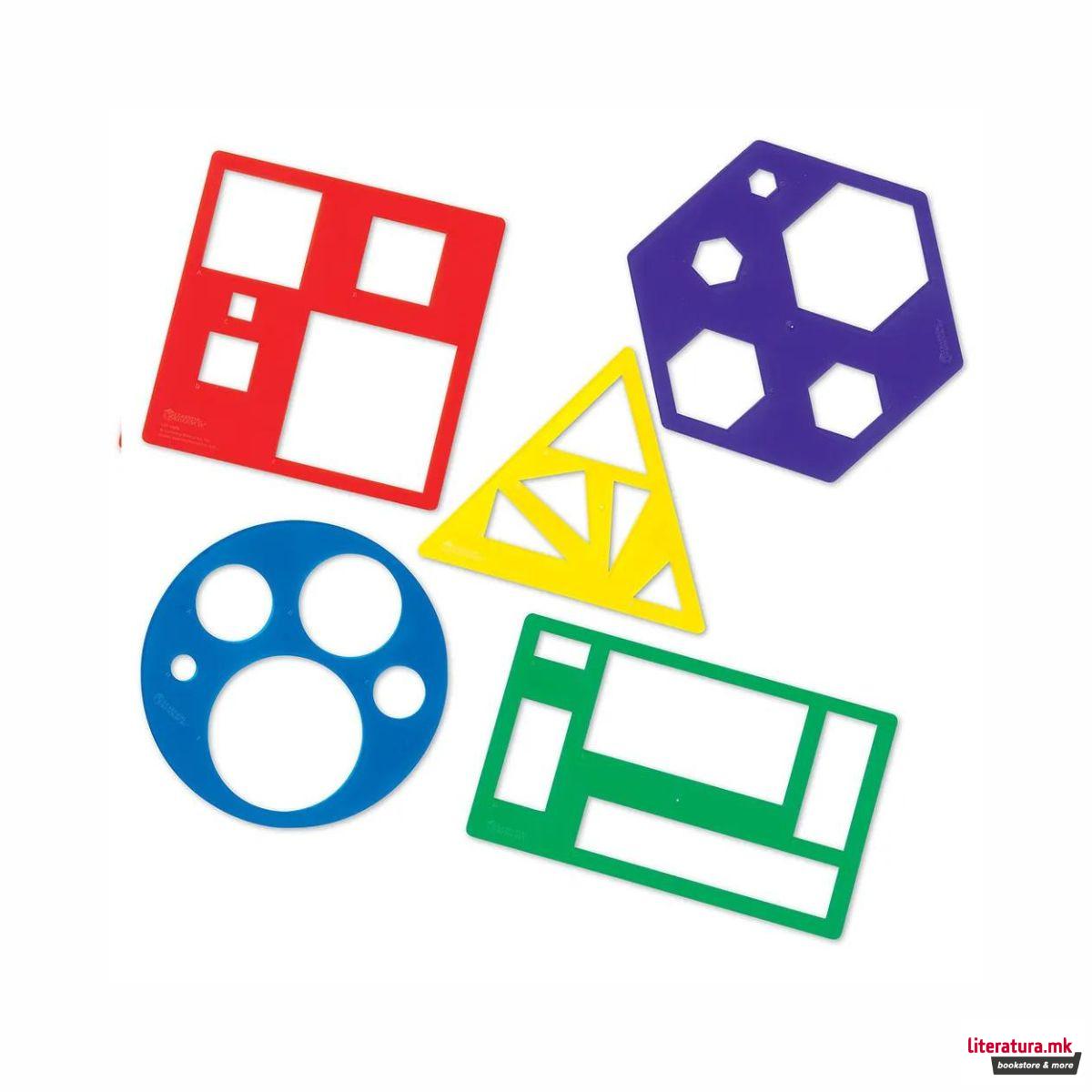 Сет шаблони - Основни геометриски форми, 1/5 