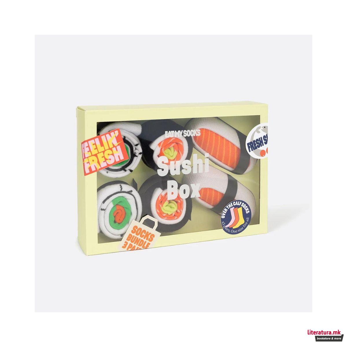 Чорапи, Eat My Socks - Sushi Box (сет од 3 пара) 